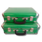 Sæt: Lille og stor grøn kuffert