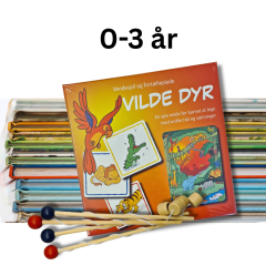 Spar mindst 60% Bogpakke 0-3 år -12 bøger + spil 
