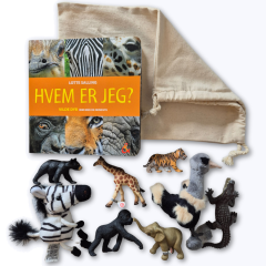 Sampak: Hvem er jeg? Vilde dyr + 8 dyr fra bogen
